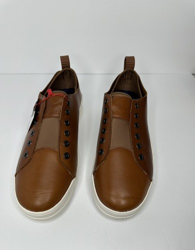 Sneaker slip-on in pelle Pajar (uomo) US13 EU46, YURON2 COGNAC LYCRA - Foto 2 di 13