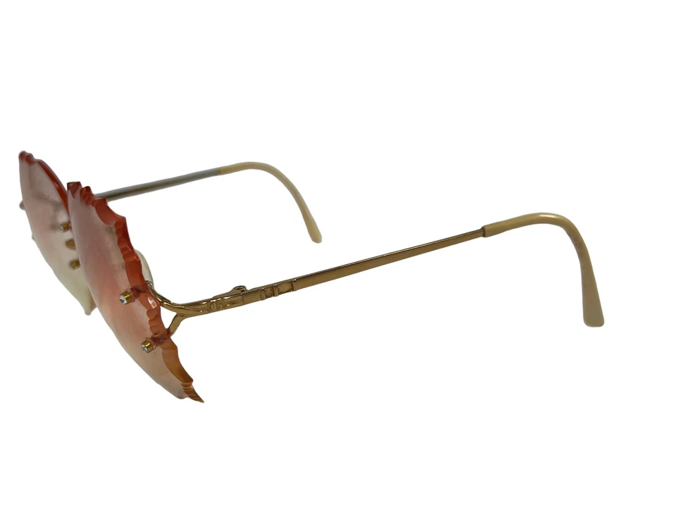 Винтажные безрамочные очки Bug Globe GEP 22 KTS разные грани Франция - Изображение 4 из 4