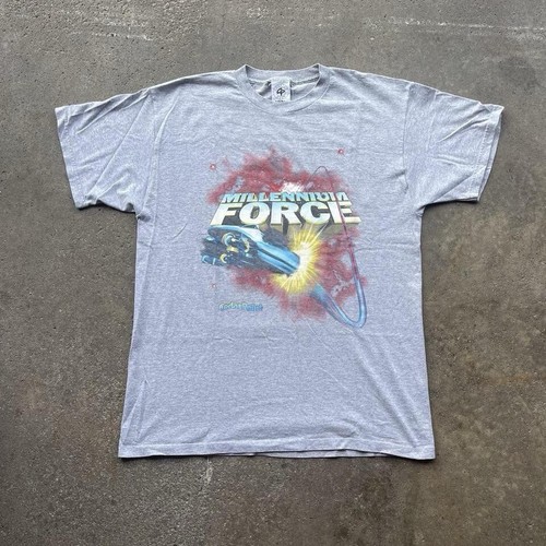 Vintage Y2K Cedar Point Millennium Force Roller Coaster T-Shirt Size XL
