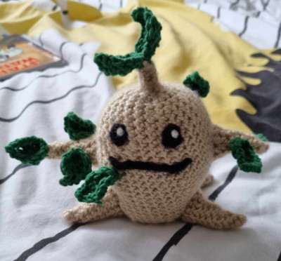 Legend of Zelda Ocarina of Time Handarbeit gehäkelt Deku Baumspross Plüsch
