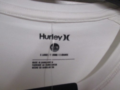 HURLEY HERREN LANGARM SONNEN-/SCHWIMMHEMD (XL) NEU MIT ETIKETT WEISS KLASSISCHES LOGO! UPF 50 COMFY - Bild 3 von 5