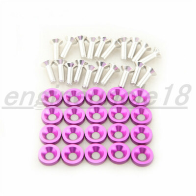 20-Piece Bumper Washer Kit - Aluminum Engine Bay Dress Up Bolts In - Foto 5