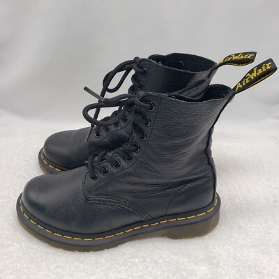 Dr. Martens 1460 Pascal Black combat lace up Boots Women display picture 1