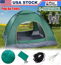 2-3 Person Automatic Camping Tent Hiking Instant Canopy Pop Up Tents Waterproof