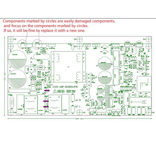1000W Mono Digital Power Amplifier Audio Board Class D With Switch Power Supply - Picture 9 of 10