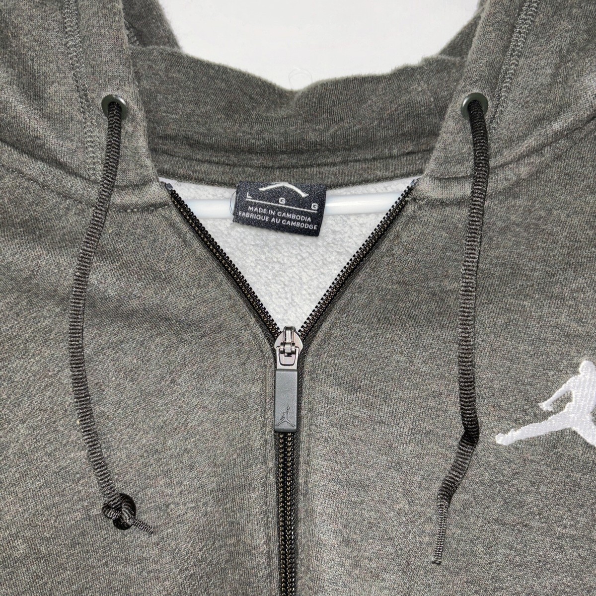 NIKE AIR JORDAN Flight Full Zip Fleece Hoodie Green Mens