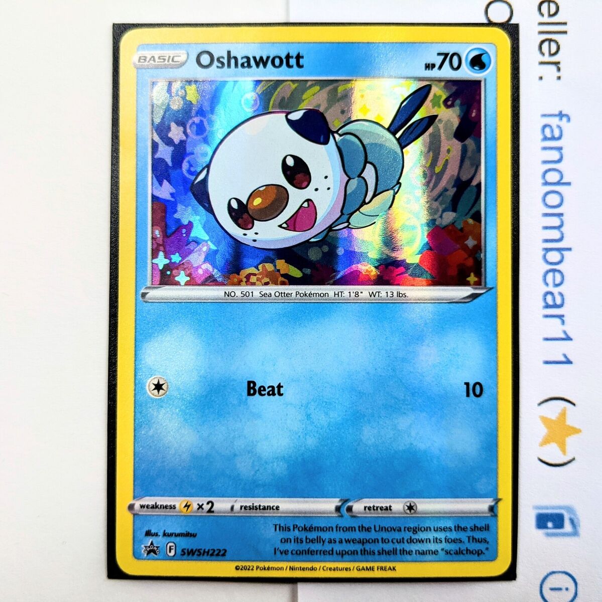 Oshawott · Sword & Shield Promos #SWSH222 ‹ PkmnCards