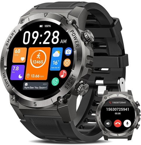 Smartwatch NAIXUES 2025 Uomo 1.46" HD IP68 Bluetooth Chiamate 110 Sport - 第 1/8 張圖片