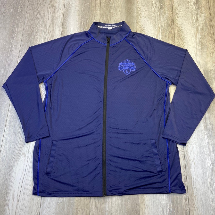 LA Dodgers Healthcare Appreciation Night Jacket XL Blue Full Zip