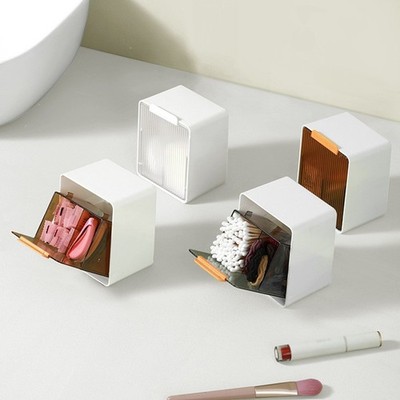 Wandmontage Baumwolle Aufbewahrungsbox Make-up Organizer ohne Bohren für Badezimmer
