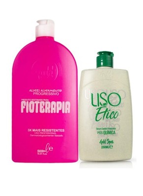 Progressiva Fioterapia 500ml + Sérum Liso Ético 250ml / Kit Gold Spell