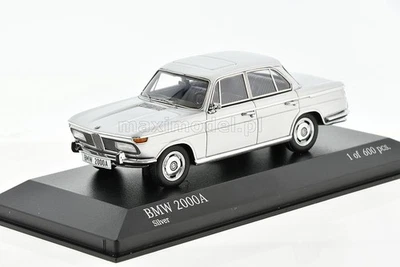 BMW 2000A silver 1962 1/43 MINICHAMPS 437023000 - Photo 1/4