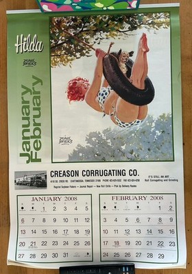 Vintage Hilda (artist Duane Bryers) 2008 Complete Calendar w/ hanger - New