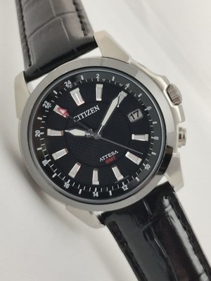 Citizen ATESSA H116 Uhr Lightweight Titanium GMT Solar Sapphire Rare