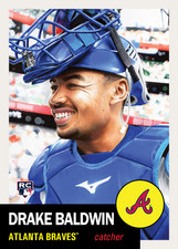 2025 Topps Living Set 870 Drake Baldwin Atlanta Braves RC