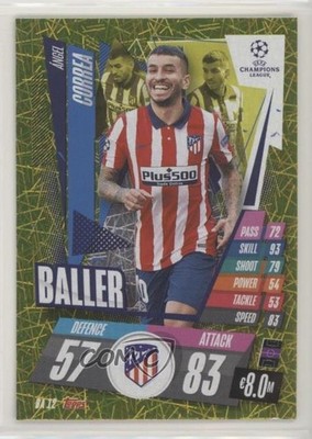 2020 Topps Match Attax UEFA Champions League Extra Baller Angel Correa #BA12 xm5