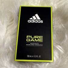 adidas Pure Game Eau de Toilette Spray 3.3 fl oz Citrus Aromatic Vegan Recycled