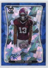 2020 Leaf Metal Draft Blue Crystals /10 Kendrick Rogers #BA-KR1 Rookie Auto RC