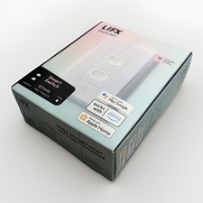 LIFX LFSPWHT1FUS Interruttore Luce Smart WiFi 2 Pulsanti Bianco, Nuovo Sigillato