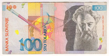1992 Slovenia 100 Tolarjev 502218 Paper Money Banknotes Currency