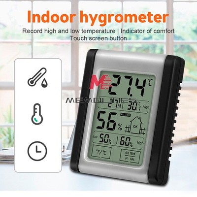 LCD Digital Thermometer Hygrometer Temperature Sensor Humidity Meter Gauge New *
