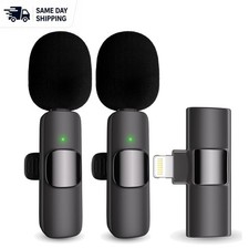 Rechargeable Omnidirectional Lavalier Microphone - Ideal for Vlogs  Interviews