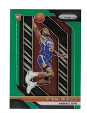 MIKAL BRIDGES 2018-19 PANINI PRIZM GREEN PRIZM ROOKIE RC #289 $30.00 KNICKS MINT