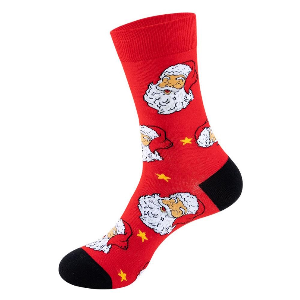 Christmas Socks Unisex Santa Claus Gift Novelty Fun Gift For Her and Him 5-10.5