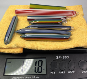 Random Vac Stack Borosilicate Lampwork Glass Tubing Sample Pack COE 33