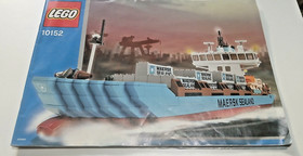 GENUINE LEGO SET 10152 MAERSK SEALAND CONTAINER SHIP 2004 WITH BOX AND MANUAL