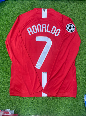 #ad Manchester United 2008 UCL Final Long Sleeve Home Jersey Cristiano Ronaldo #7 $67.99