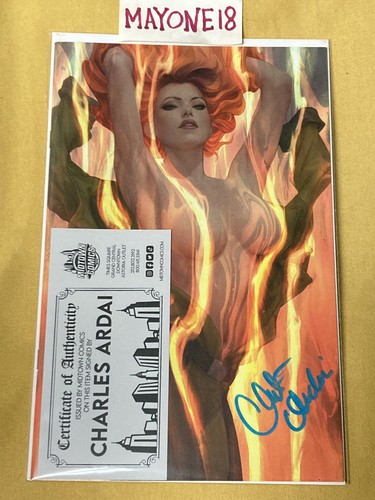 Gun Honey Heat Seeker#1  Artgerm Lau Virgin Cover Signed by Charles Ardai w/COA