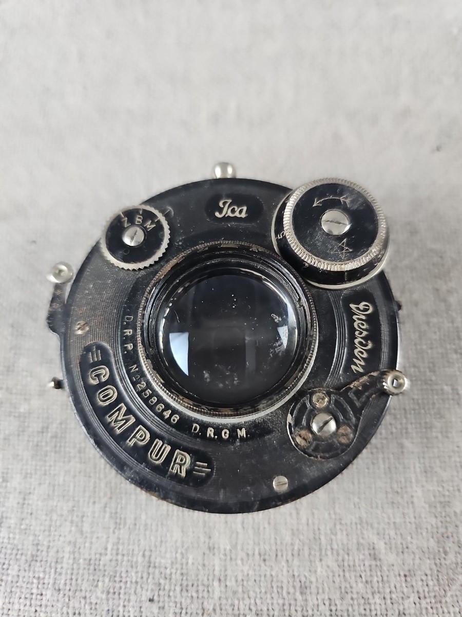 Carl Zeiss Dresden Ica Compur Shutter Lens DRP DRGM f 10.5 cm 1