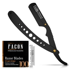 Facón Straight Razors for Men - Professional Barber Edge Razor Kit... 