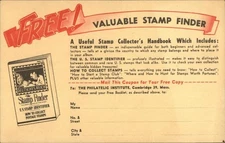 Advertising Cambridge, Massachusetts MA Free! Valuable Stamp Finder Vintage