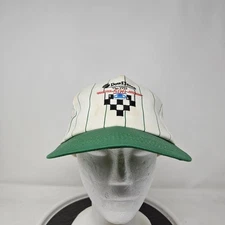 Vintage Dow Elanco Hat Cap Snap Back Green White Racing Embroidered Mens 90s