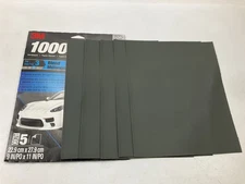 3M 32021 Wetordry Sandpaper Sheets 9 In X 11 In. 1000 Grit, Pack Of (5) Sheets