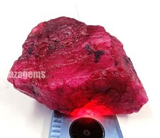 Natural Dyed Red Ruby 665 Ct   Uncut Rough Gemstone, EGL Certified 5ASB