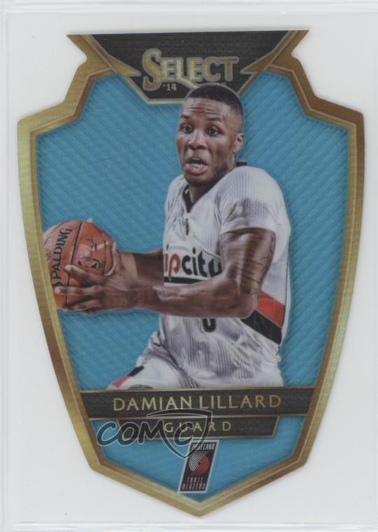 2014-15 Panini Select Premier Level Blue Prizm /199 Damian Lillard #143 jg5