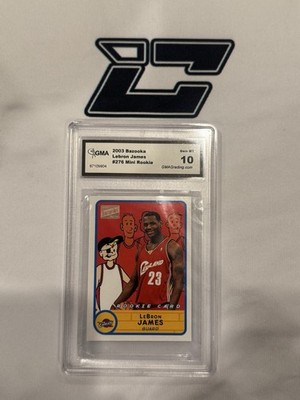 2003-04 Bazooka - Mini #276 LeBron James Rookie GMA 10
