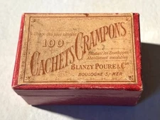 RARE ANTIQUE BOX with 93 CAMPONS STAMPS - BLANZY POURE - 1900s