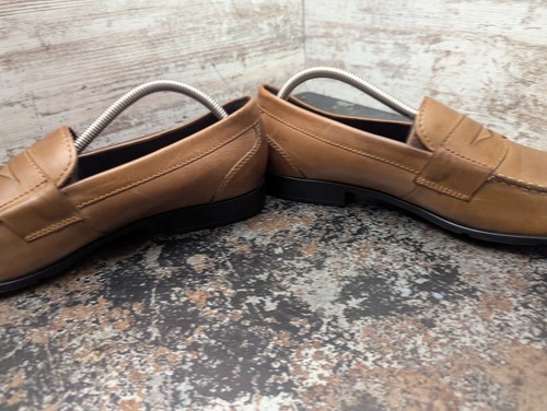 Zapatos Mocasines Rockport Penny Para Hombres Talla 11 M Usados Cuero Marrón M76444 - Imagen 8 de 14