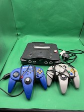 Nintendo N64 Console & 2x Controllers - Tested & Working - With Power Adapter
