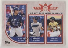 2018 Topps Big League Stat Kings Trio Khris Davis Aaron Judge Nelson Cruz 0b3