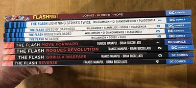 DC Comics TPB The Flash Lot - Lot of 9 - see pics for titles