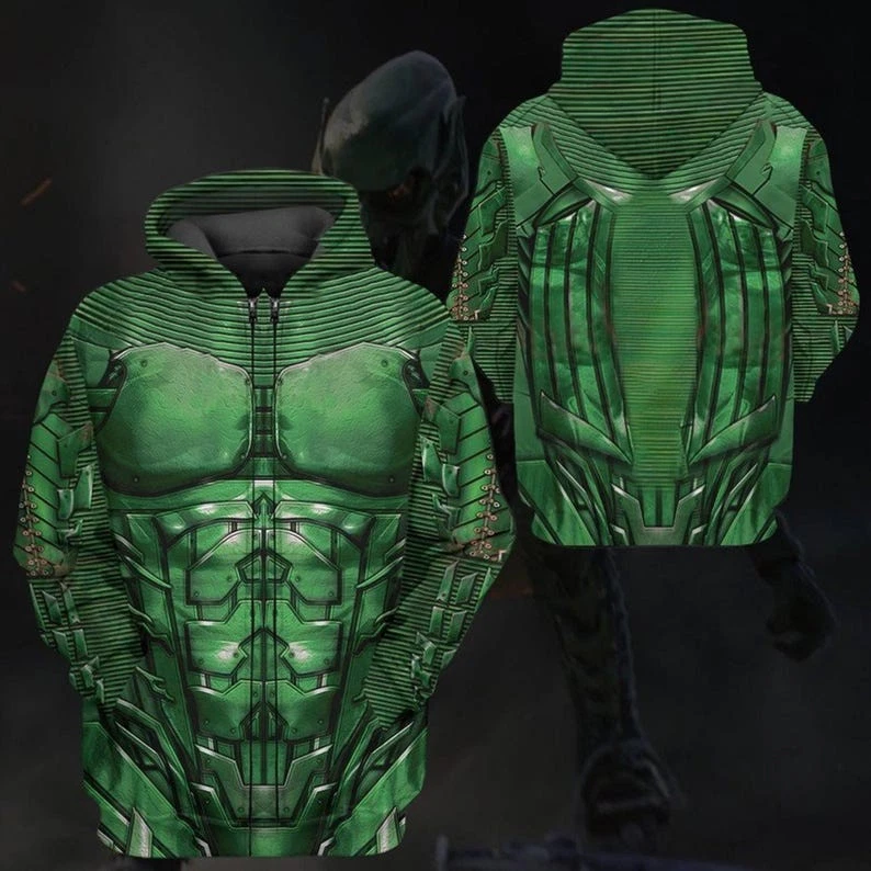 Green Goblin 3D Hoodie, Spider-Man Cosplay Costume