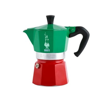 Bialetti Moka Express Espressokocher 3 Tassen Tricolore Italia