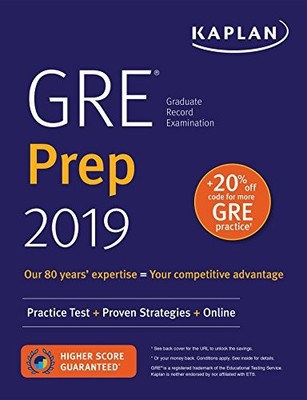GRE Prep 2019: Practice Tests + Prov... by Kaplan Test Prep Paperback / softback