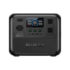 BLUETTI AC70 Portable Power Station | 1000W 768Wh, Generator for Road Trip, Off