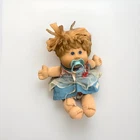 Vintage Cabbag Patch doll With Clothes Auburn Hair Blue Eyes Play Along